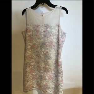 Teen Girls Blush Sleeveless Lace Dress